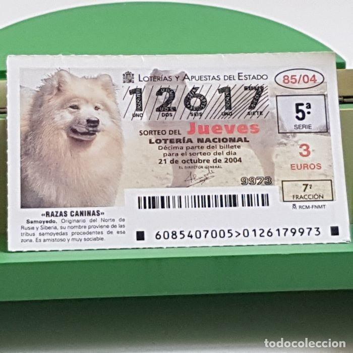 Lotaria Nacional: LOTER&Iacute;A NACIONAL, SORTEO JUEVES 85/04, 21 OCTUBRE 2004, RAZAS CANINAS, SAMOYEDO, N&ordm; 12617