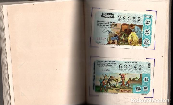 Lotaria Nacional: A&Ntilde;O COMPLETO 40 BILLETES LOTER&Iacute;A NACIONAL 1972 EN &Aacute;LBUM SIN PEGAR - TEMA LOS NI&Ntilde;OS Y LAS RIFAS