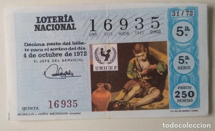Loterie Nationale: Loteria Nacional 1972, sorteo 31