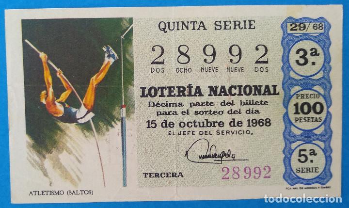 National Spanish Lottery: Loteria Nacional 1968, sorteo 29