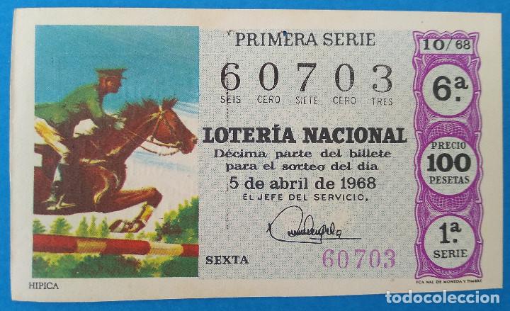 National Spanish Lottery: Loteria Nacional 1968, sorteo 10