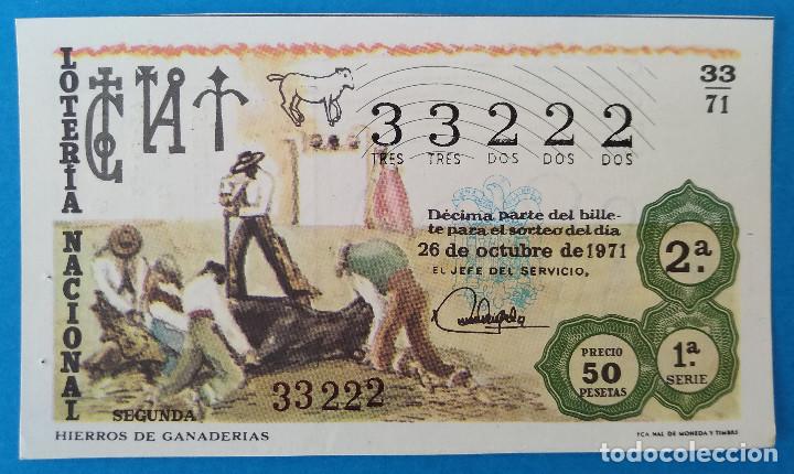 National Spanish Lottery: Loter&iacute;a Nacional 1971. Tauromaquia, sorteo 33