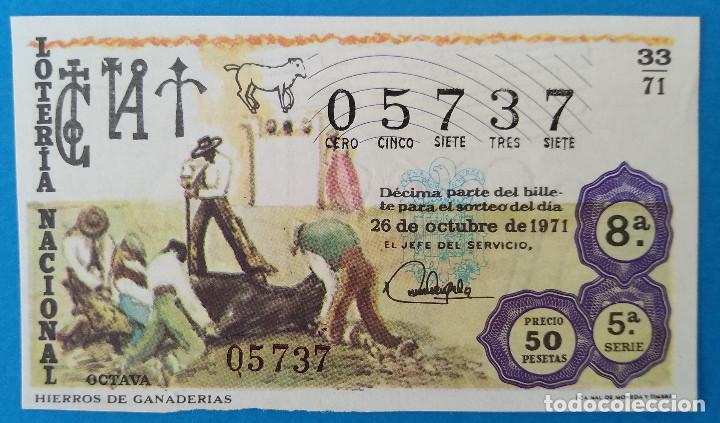 National Spanish Lottery: Loter&iacute;a Nacional 1971. Tauromaquia, sorteo 33