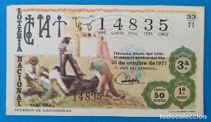National Spanish Lottery: Loter&iacute;a Nacional 1971. Tauromaquia, sorteo 33