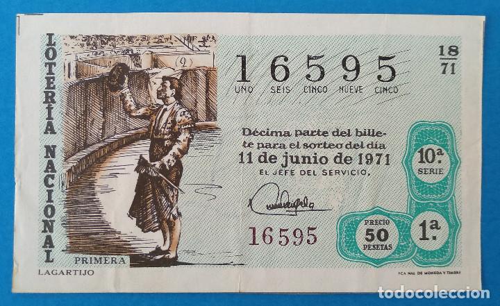 National Spanish Lottery: Loter&iacute;a Nacional 1971. Tauromaquia, sorteo 18