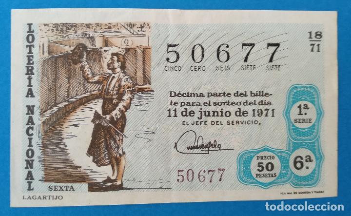 National Spanish Lottery: Loter&iacute;a Nacional 1971. Tauromaquia, sorteo 18