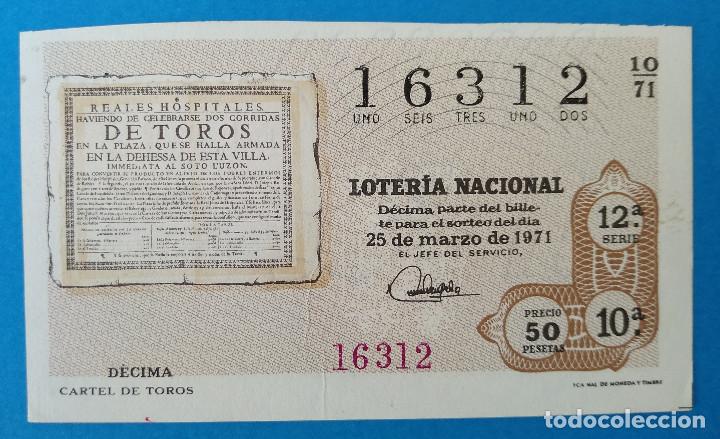 National Spanish Lottery: Loter&iacute;a Nacional 1971. Tauromaquia, sorteo 10