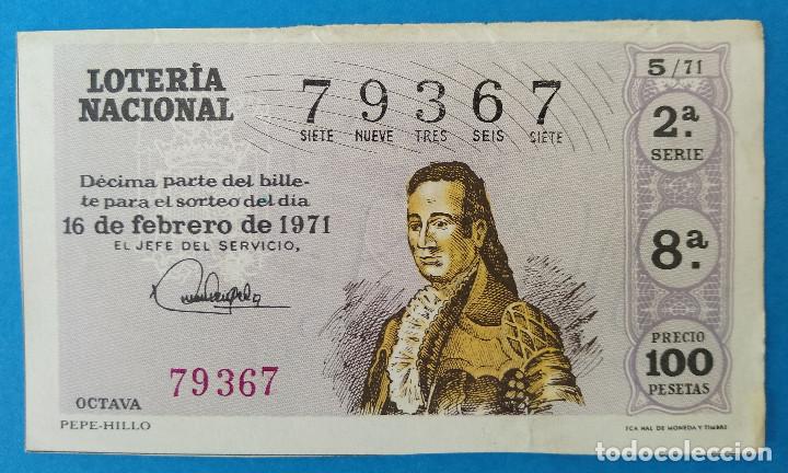 National Spanish Lottery: Loter&iacute;a Nacional 1971. Tauromaquia, sorteo 5
