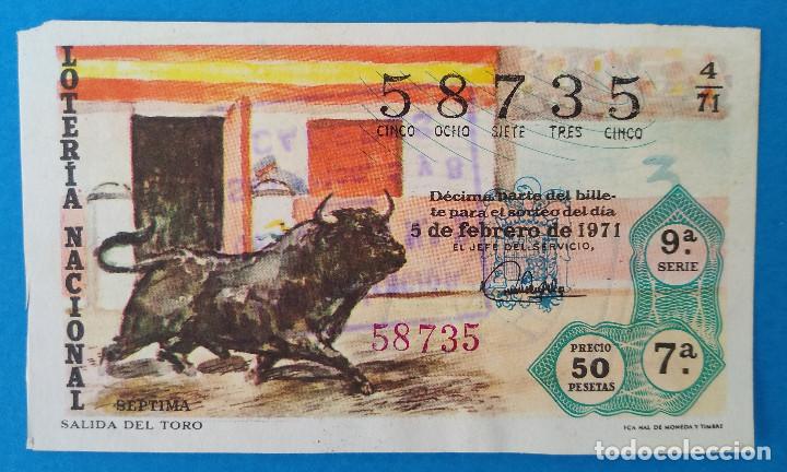 National Spanish Lottery: Loter&iacute;a Nacional 1971. Tauromaquia, sorteo 4