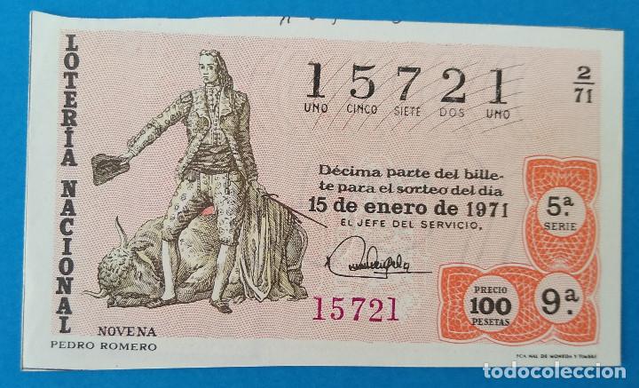 National Spanish Lottery: Loter&iacute;a Nacional 1971. Tauromaquia, sorteo 2