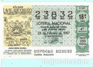 National Spanish Lottery: UN DECIMO DE LOTERIA NACIONAL CAPICUA