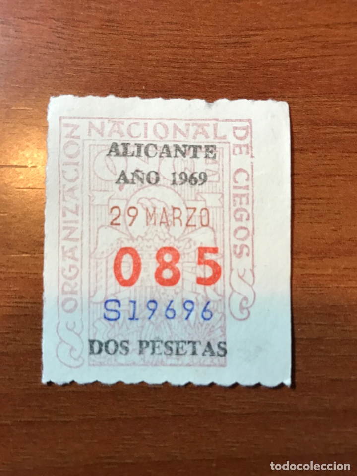 Loterie Nationale: Loteria Cupon once 1969 Alicante (2 pesetas)