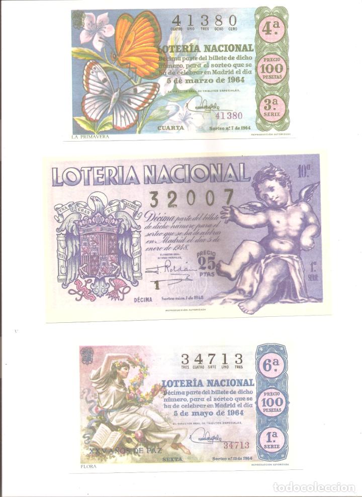 National Spanish Lottery: decimos de loter&iacute;a nacional (reproducci&oacute;n)