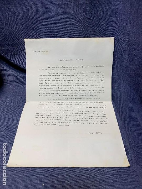 Loter&iacute;a nacional: loteria nacional la loteria y el deporte junio 1968 sorteo de los millones