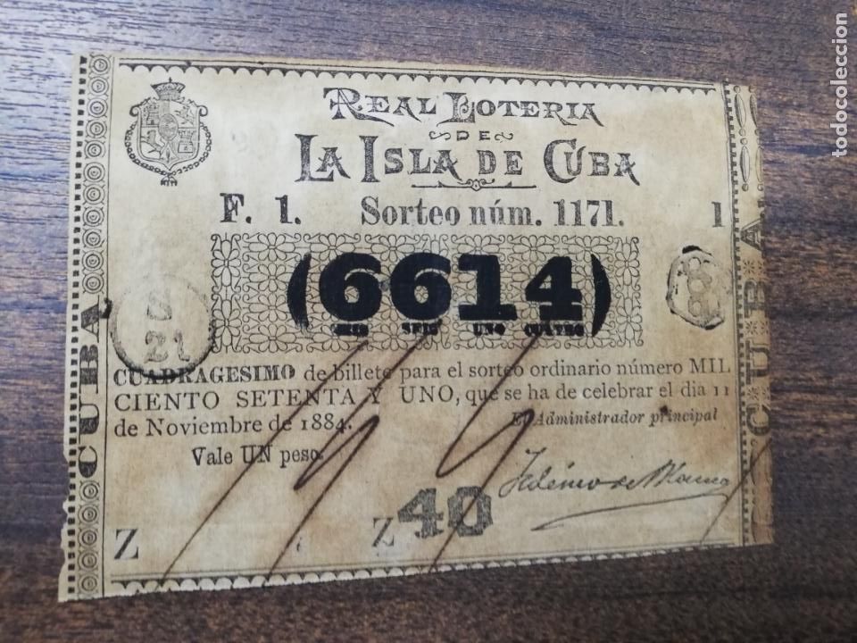 Nationale spanische Lotterie: LOTERIA NACIONAL DE CUBA. 11 DE NOVIEMBRE DE 1884.