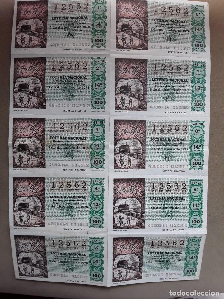 Loterie Nationale: 1 BILLETE LOTERIA DEL SABADO - 9 DICIEMBRE 1978 - 48/78 - MINA DE SAL GEMA