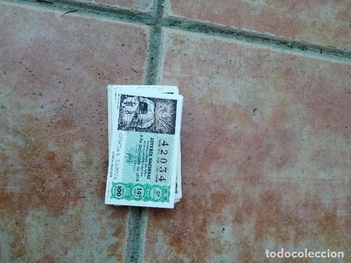 Lotaria Nacional: unos 40 boletos loteria 1978