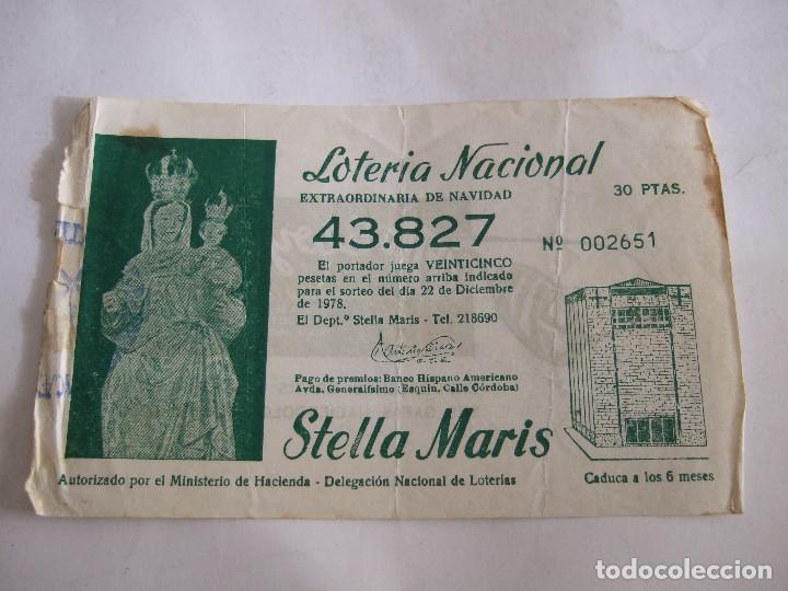 Loter&iacute;a nacional: PARTICIPACION LOTERIA NACIONAL - 1978 - STELLA MARIS - MALAGA