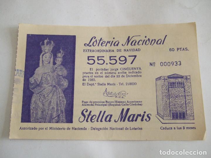 Lotteria Nationale Spagnola: PARTICIPACION LOTERIA NACIONAL - 1980 - STELLA MARIS - MALAGA