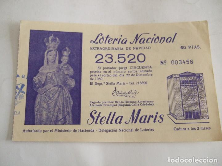 Lotteria Nationale Spagnola: PARTICIPACION LOTERIA NACIONAL - 1980 - STELLA MARIS - MALAGA