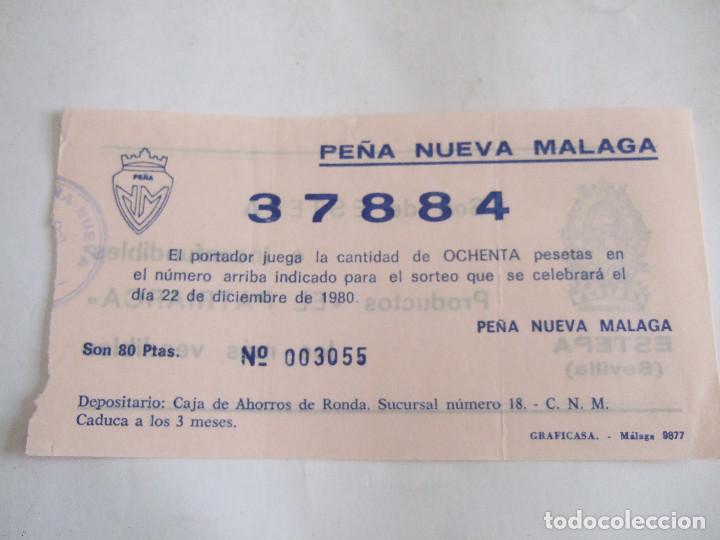 Lotteria Nationale Spagnola: PARTICIPACION LOTERIA NACIONAL - 1980 - PE&Ntilde;A NUEVA MALAGA - MALAGA