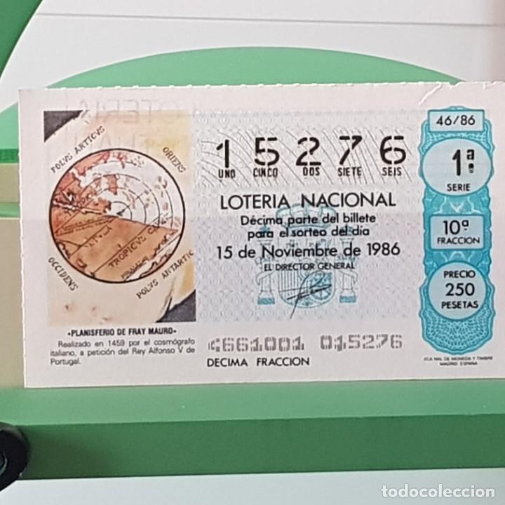 Loterie Nationale: LOTERIA NACIONAL, SORTEO 46/86, 15 NOVIEMBRE 1986, PLANISFERIO DE FRAY MAURO, N&ordm; 15276