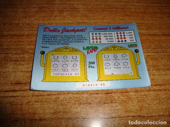 National Spanish Lottery: LOTERIA CATALUNYA LOTO RAPID DOBLE JACKPOT