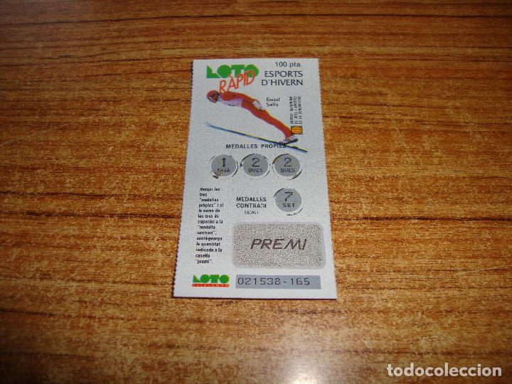 National Spanish Lottery: LOTERIA CATALUNYA LOTO RAPID ESPORTS D'HIVERN