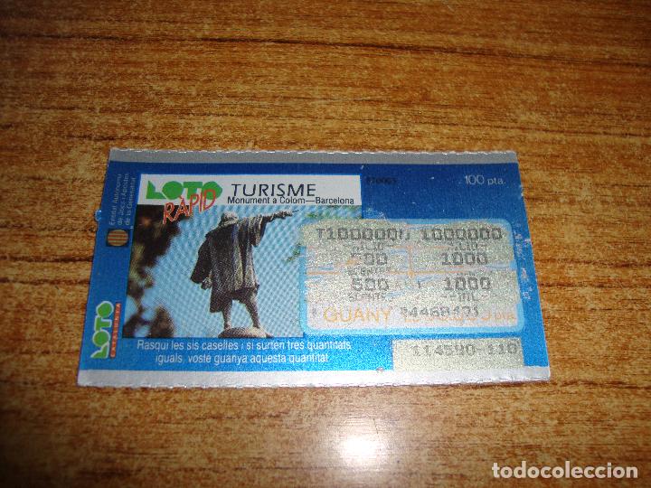 National Spanish Lottery: LOTERIA CATALUNYA LOTO RAPID TURISME