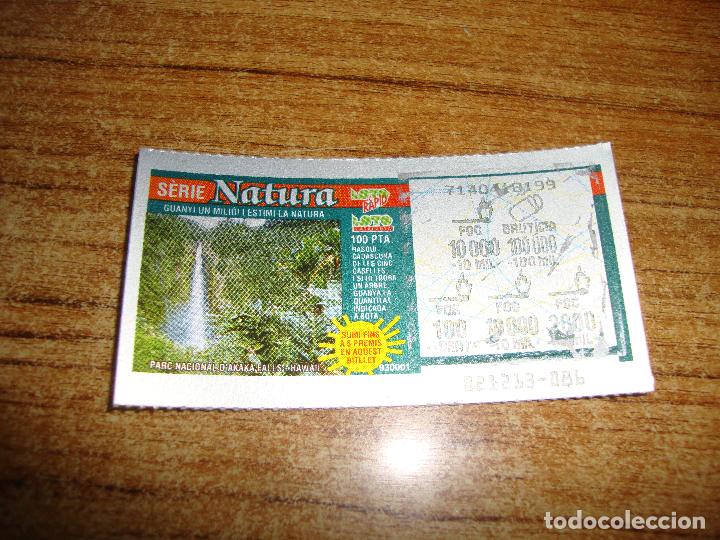 Lotaria Nacional: LOTERIA CATALUNYA LOTO RAPID NATURA