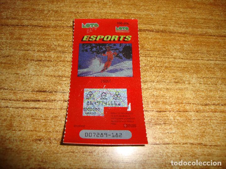 Lotaria Nacional: LOTERIA CATALUNYA LOTO RAPID ESPORTS