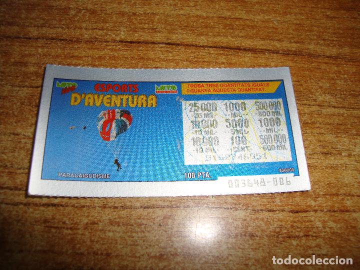 Lotaria Nacional: LOTERIA CATALUNYA LOTO RAPID ESPORTS D'AVENTURA