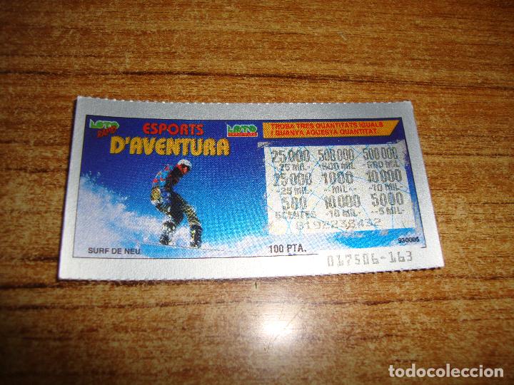 Lotaria Nacional: LOTERIA CATALUNYA LOTO RAPID ESPORTS D'AVENTURA