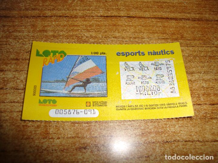 Lotaria Nacional: LOTERIA CATALUNYA LOTO RAPID ESPORTS NAUTICS