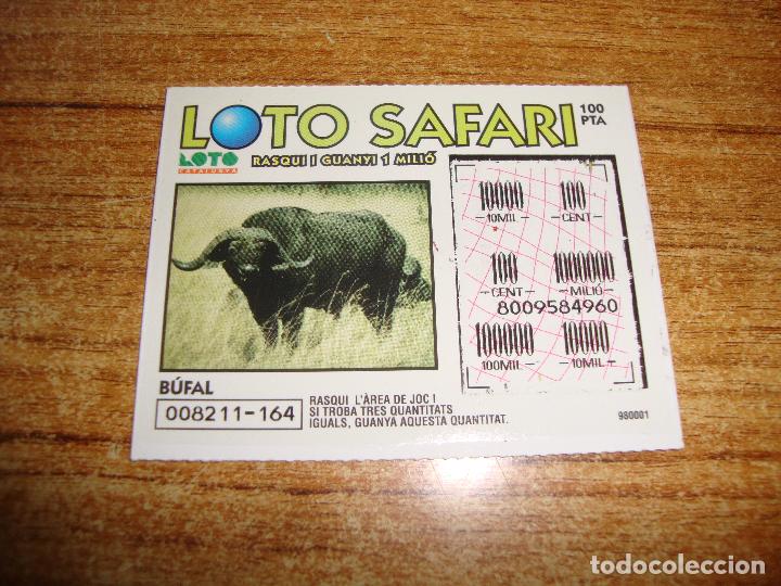 National Spanish Lottery: LOTERIA CATALUNYA LOTO RAPID LOTO SAFARI