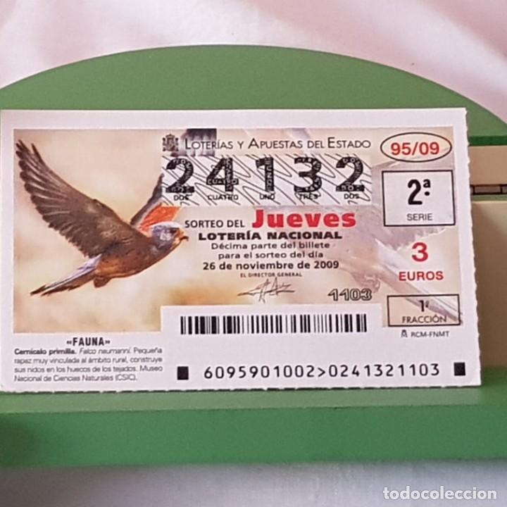 Loterie Nationale: LOTER&Iacute;A NACIONAL, JUEVES, SORTEO 95/09, 26 NOVIEMBRE 2009, FAUNA, CERN&Iacute;CALO PRIMILLA, N&ordm; 24132