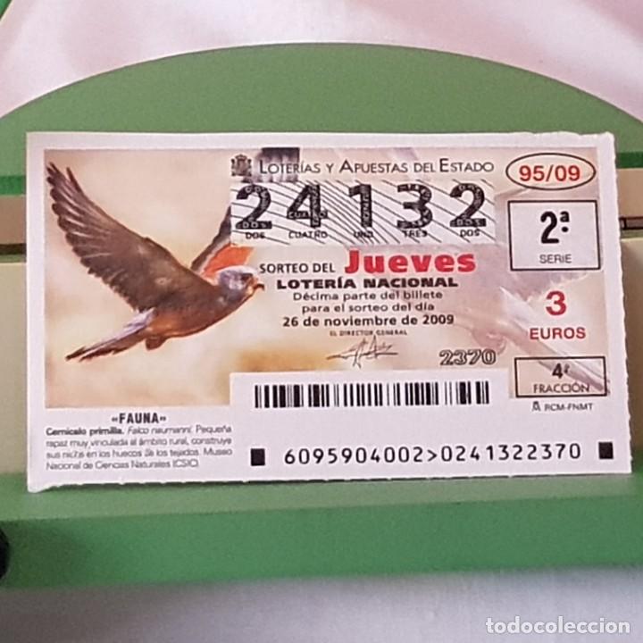 Loterie Nationale: LOTER&Iacute;A NACIONAL, JUEVES, SORTEO 95/09, 26 NOVIEMBRE 2009, FAUNA, CERN&Iacute;CALO PRIMILLA, N&ordm; 24132