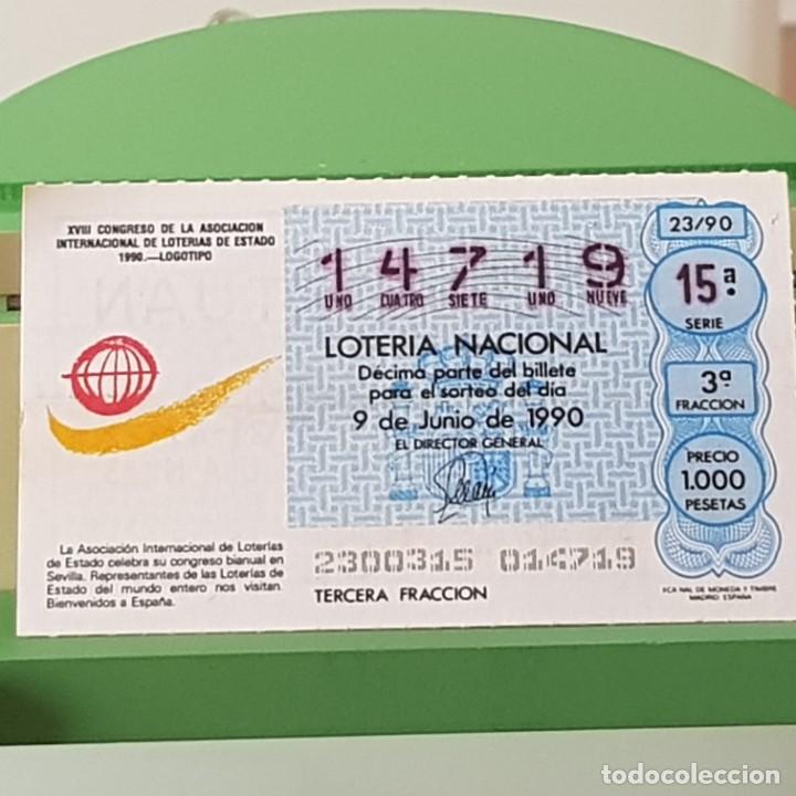 Nationale spanische Lotterie: LOTER&Iacute;A NACIONAL, SORTEO 23/90, 9 JUNIO 1990, XVIII CONGRESO ASOCIACI&Oacute;N LOTER&Iacute;AS, N&ordm; 14719