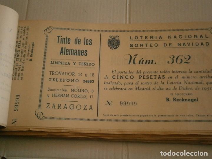 Lotaria Nacional: LOTERIA NACIONAL A&Ntilde;OS 40/50, SORTEO DE NAVIDAD ZARAGOZA. Alemanes(UNICA EN TC)
