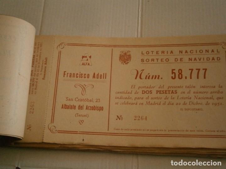 Lotaria Nacional: LOTERIA NACIONAL A&Ntilde;OS 40/50, SORTEO DE NAVIDAD TERUEL. (UNICA EN TC)