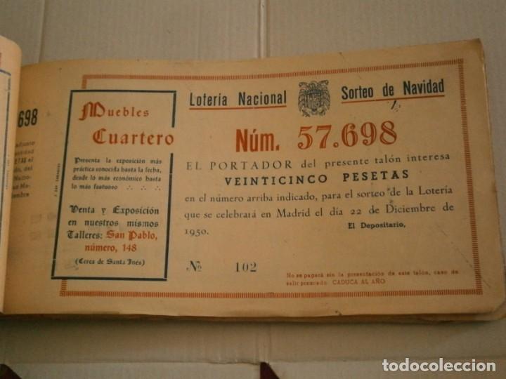 National Spanish Lottery: LOTERIA NACIONAL A&Ntilde;OS 40/50, SORTEO DE NAVIDAD MUEBLES CUARTEROS. (UNICA EN TC)