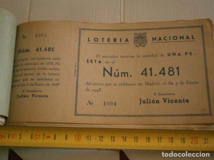 National Spanish Lottery: LOTERIA NACIONAL A&Ntilde;OS 40/50, JULIAN VICENTE . (UNICA EN TC)