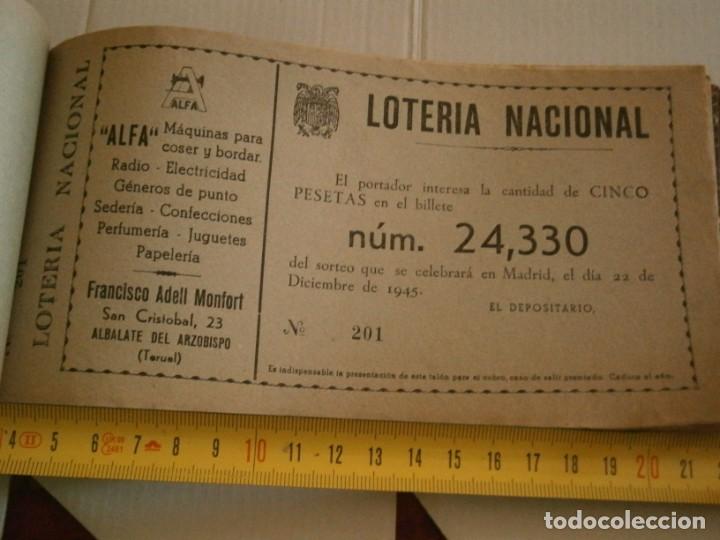 Nationale spanische Lotterie: LOTERIA NACIONAL A&Ntilde;OS 40/50, SORTEO DE NAVIDAD TERUEL. (UNICA EN TC)