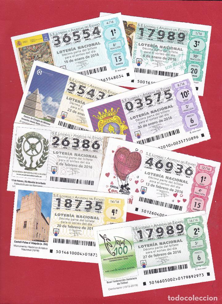 Loter&iacute;a Nacional: LOTERIA NACIONAL A&Ntilde;O 2016 SABADOS COMPLETO 51 DECIMOS