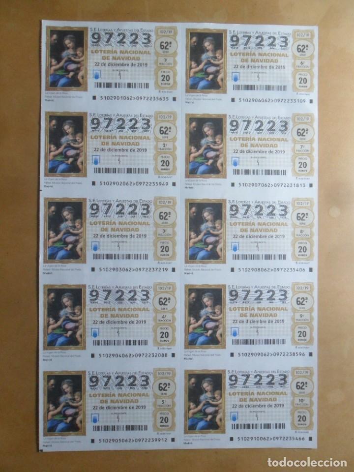 Loter&iacute;a Nacional: BILLETE COMPLETO - N&ordm; 97233 - 22 DICIEMBRE 2019 - 102/19 - LA VIRGEN DE LA ROSA, MUSEO DEL PRADO, M