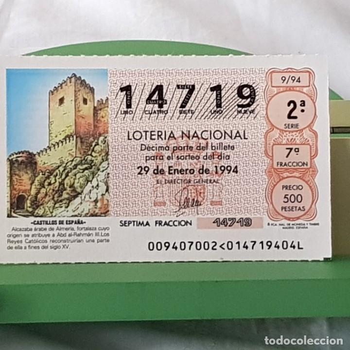 Lotteria Nationale Spagnola: LOTER&Iacute;A NACIONAL, SORTEO 9/94, 29 ENERO 1994, ALCAZABA DE ALMER&Iacute;A, N&ordm; 14719