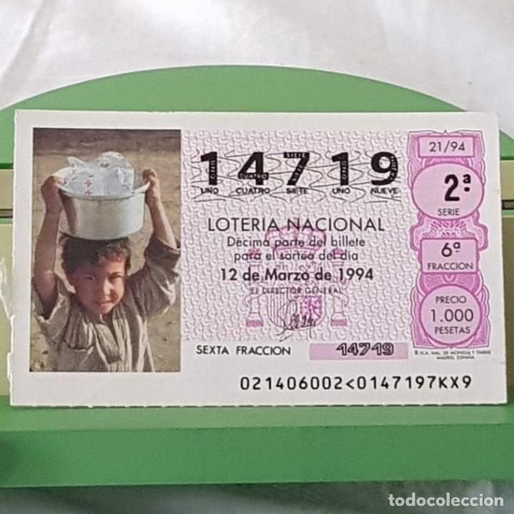 Lotteria Nationale Spagnola: LOTER&Iacute;A NACIONAL, SORTEO 21/94, 12 MARZO 1994, CRUZ ROJA ESPA&Ntilde;OLA , N&ordm; 14719