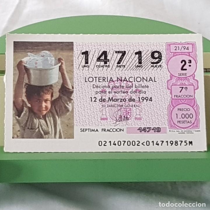 Lotteria Nationale Spagnola: LOTER&Iacute;A NACIONAL, SORTEO 21/94, 12 MARZO 1994, CRUZ ROJA ESPA&Ntilde;OLA , N&ordm; 14719