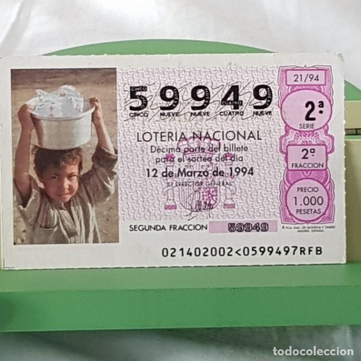 Lotteria Nationale Spagnola: LOTER&Iacute;A NACIONAL, SORTEO 21/94, 12 MARZO 1994, CRUZ ROJA ESPA&Ntilde;OLA , N&ordm; 59949