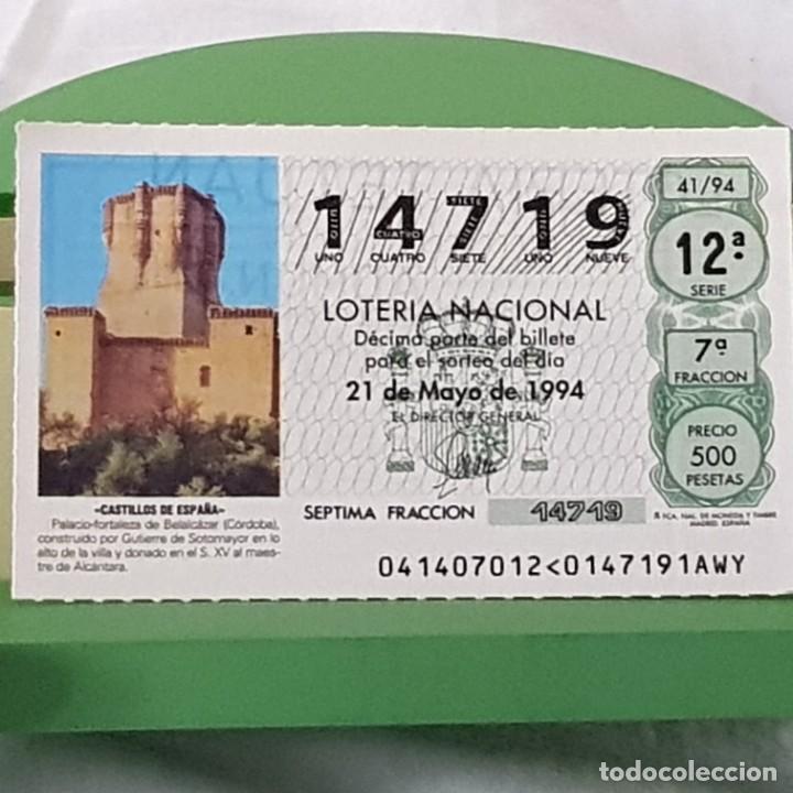 National Spanish Lottery: LOTER&Iacute;A NACIONAL, SORTEO 41/94, 21 MAYO 1994, PALACIO FORTALEZA BELALC&Aacute;ZAR, C&Oacute;RDOBA, N&ordm; 14719